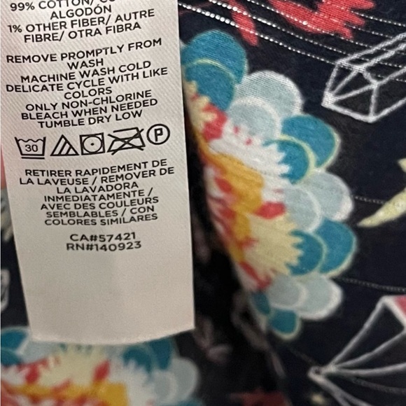 LOFT Colorful Shimmer Paisley Print Top - Picture 6 of 11